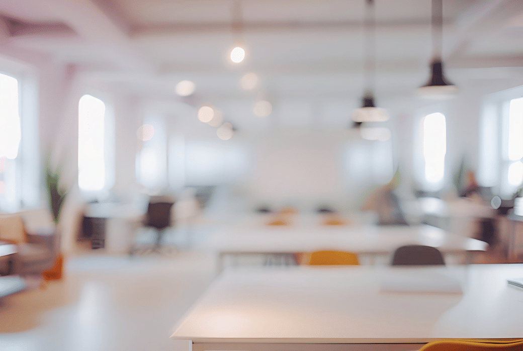 a blurred image of an office